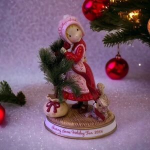Holly Hobbie Christmas  Figurine 2006 Limited Edition